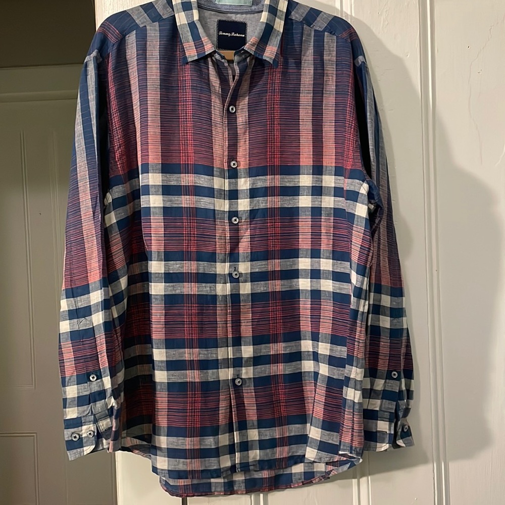 Mens TOMMY BAHAMA linen shirt NWOT